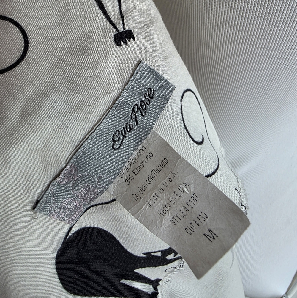 EVA ROSE Retro BLACK CAT Print Dress MEDIUM - Picture 2 of 5